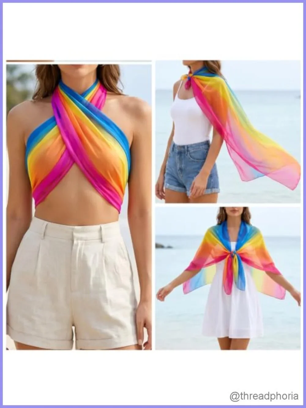 Soft Chiffon Lightweight Sheer Wrap Elegant Shawl Scarf